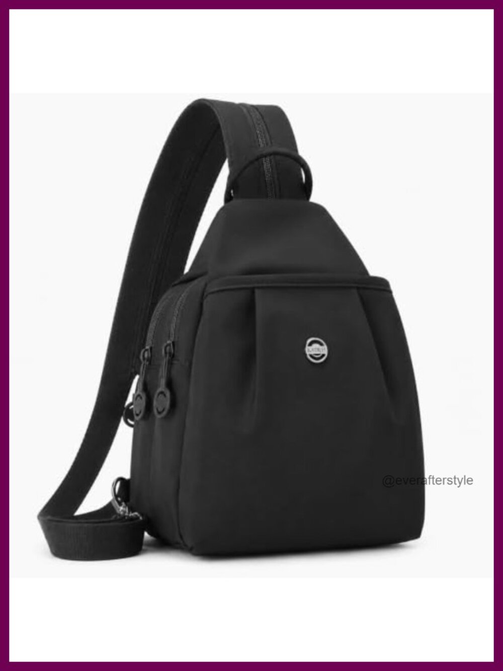 Water-Resistant Sling Backpack Crossbody Chest Bag Travel Work Gym